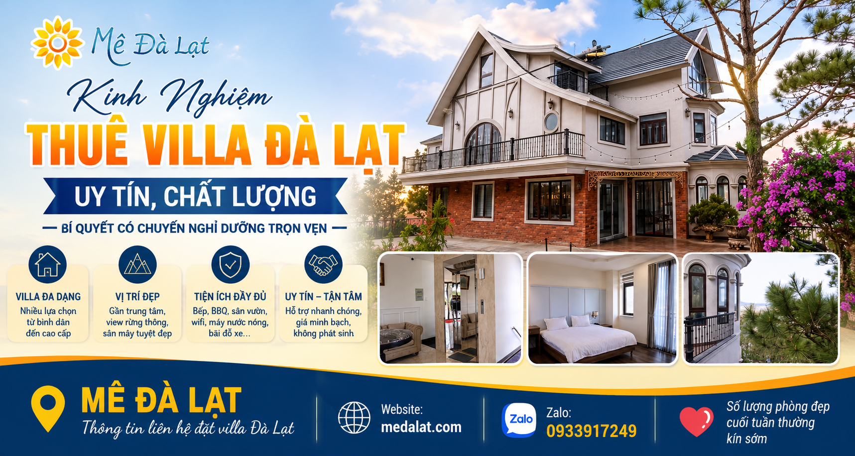 thuê villa Đà Lạt cho gia đình