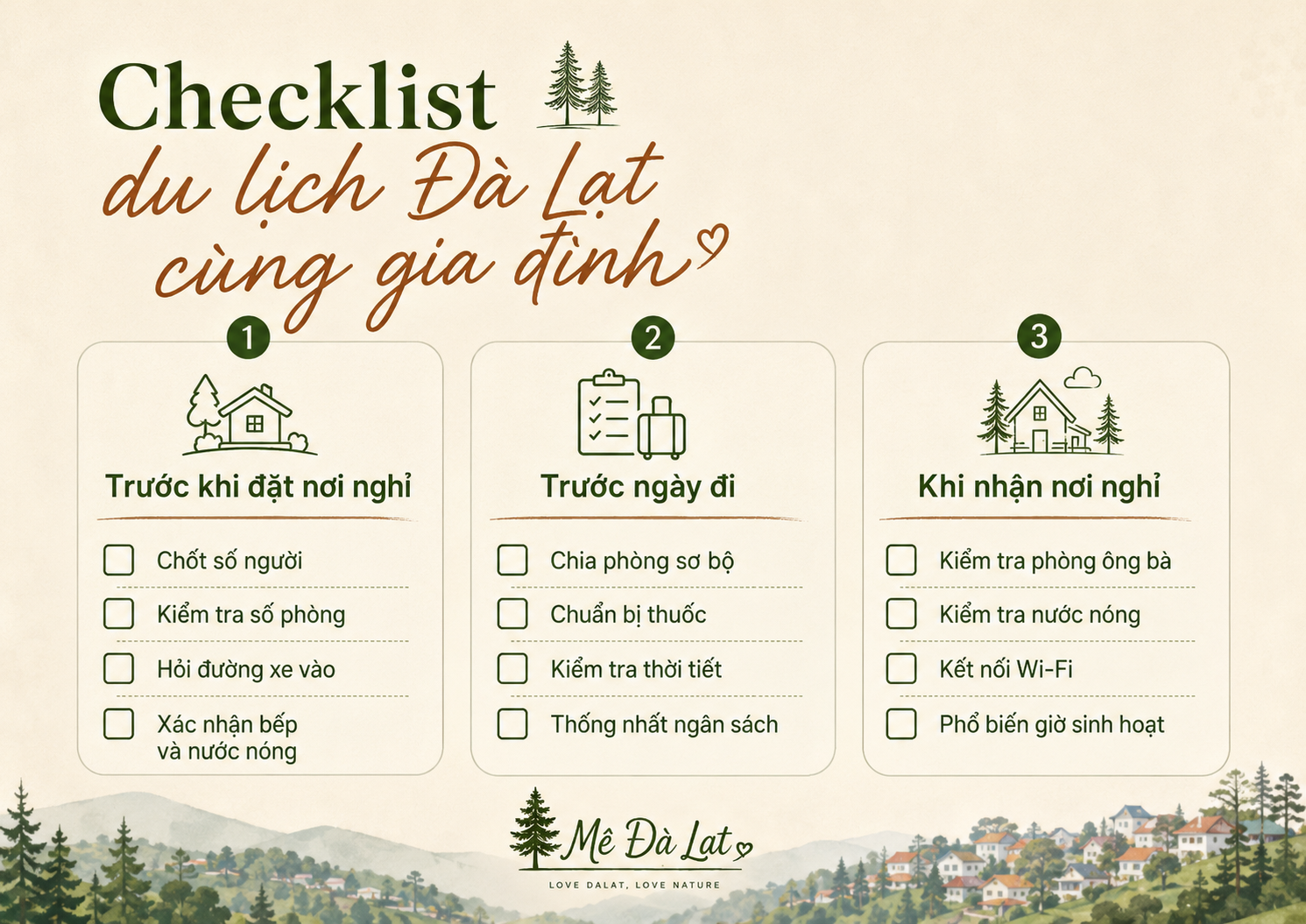  Checklist du lịch Đà Lạt cùng gia đình có trẻ nhỏ và người lớn tuổi