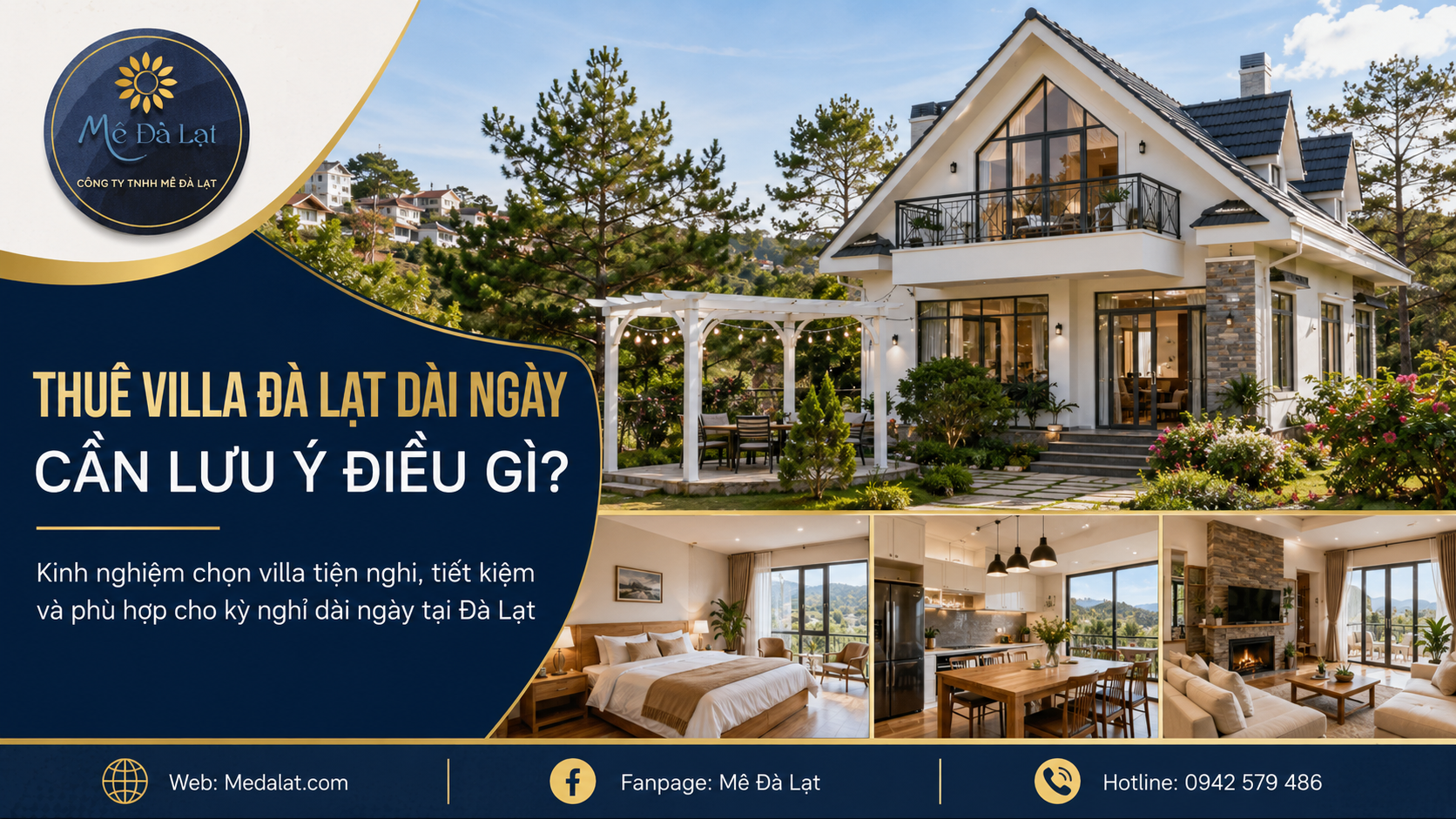 Thuê villa Đà Lạt dài ngày tiện nghi cho gia đình và nhóm bạn